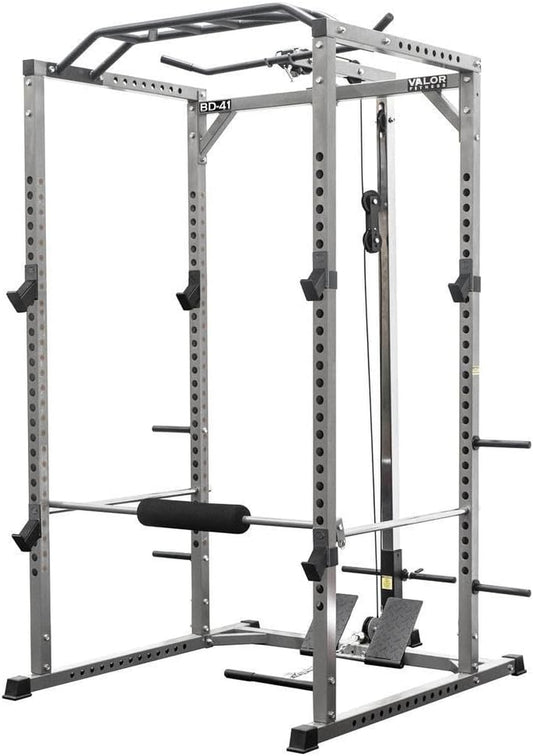 BD-41 Heavy Duty Power Rack/Squat Rack W/Available Power Cage Bundle Options for a Complete Weightlifting Home Gym